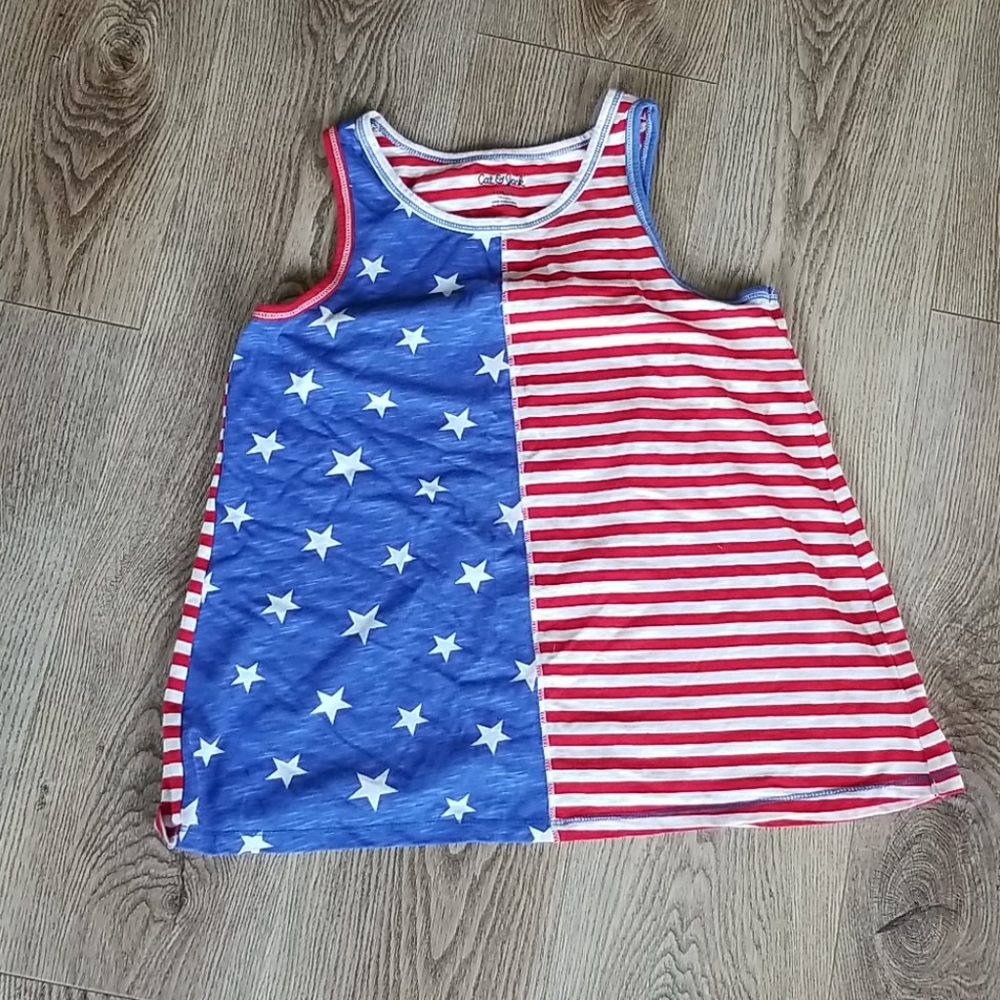 Cat & Jack American Flag Tank Top